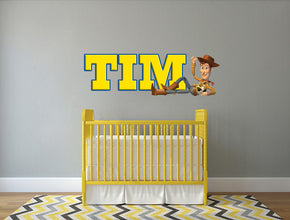 Toy Story Woody Personalized Custom Name Wall Sticker Decal WP29
