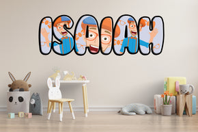 Blippi Personalized Custom Name Wall Sticker Decal WP305