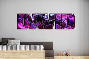 Demon Slayer Personalized Custom Name Wall Sticker Decal WP309