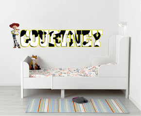 Toy Story Jessie Personalized Custom Name Wall Sticker Decal WP31