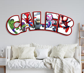 Spidey and His Amazing Friends Personalized Custom Name Wall Sticker Decal WP343