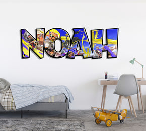 Splatoon Personalized Custom Name Wall Sticker Decal WP345