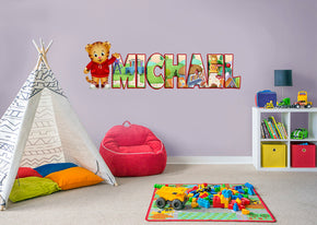 Kids Personalized Custom Name Wall Sticker Decal WP38