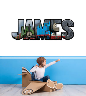 Thomas & Friends Personnalisé Custom Name Wall Sticker Decal WP72