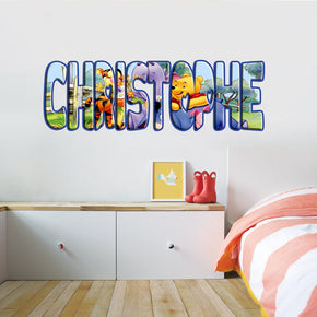 Winnie The Pooh Personnalisé Custom Name Wall Sticker Decal WP76