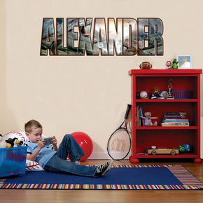 Dinosaur Personalized Kids Custom Name Wall Sticker Decal WP87