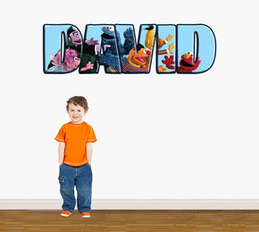 Sesame Street Personalized Custom Name Wall Sticker Decal WP99