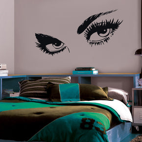 FEMME YEUX Autocollant Mural Decal Stencil Silhouette ST47
