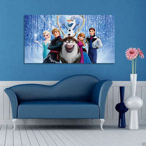 Frozen Group Canvas Print Giclee