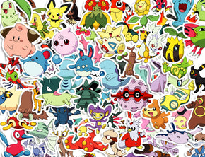 Pokemon Set Caractères Mur Sticker Décalque WC132