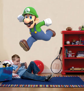Luigi Super Mario Bros Autocollant mural Décalque 034