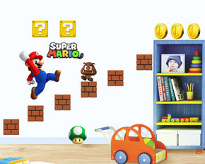 Super Mario Bros Set Wall Sticker Decal 021
