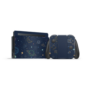 Space Doddle Personalized Nintendo Switch Skin Decal For Console NSF16
