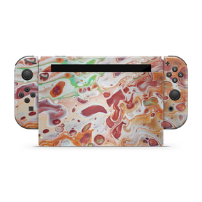 Acrylic Texture Personalized Nintendo Switch Skin Decal For Console NSF02