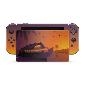 Exotic Sunset Personalized Nintendo Switch Skin Decal For Console NSF03