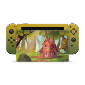 Forest Cabin Nintendo Switch Skin Decal For Console NSF19