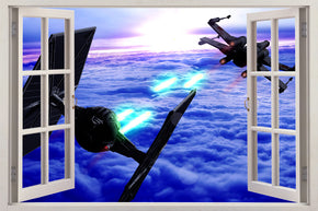 Star Wars Battle Ship Tie Fighter 3D Window Wall Sticker Decal